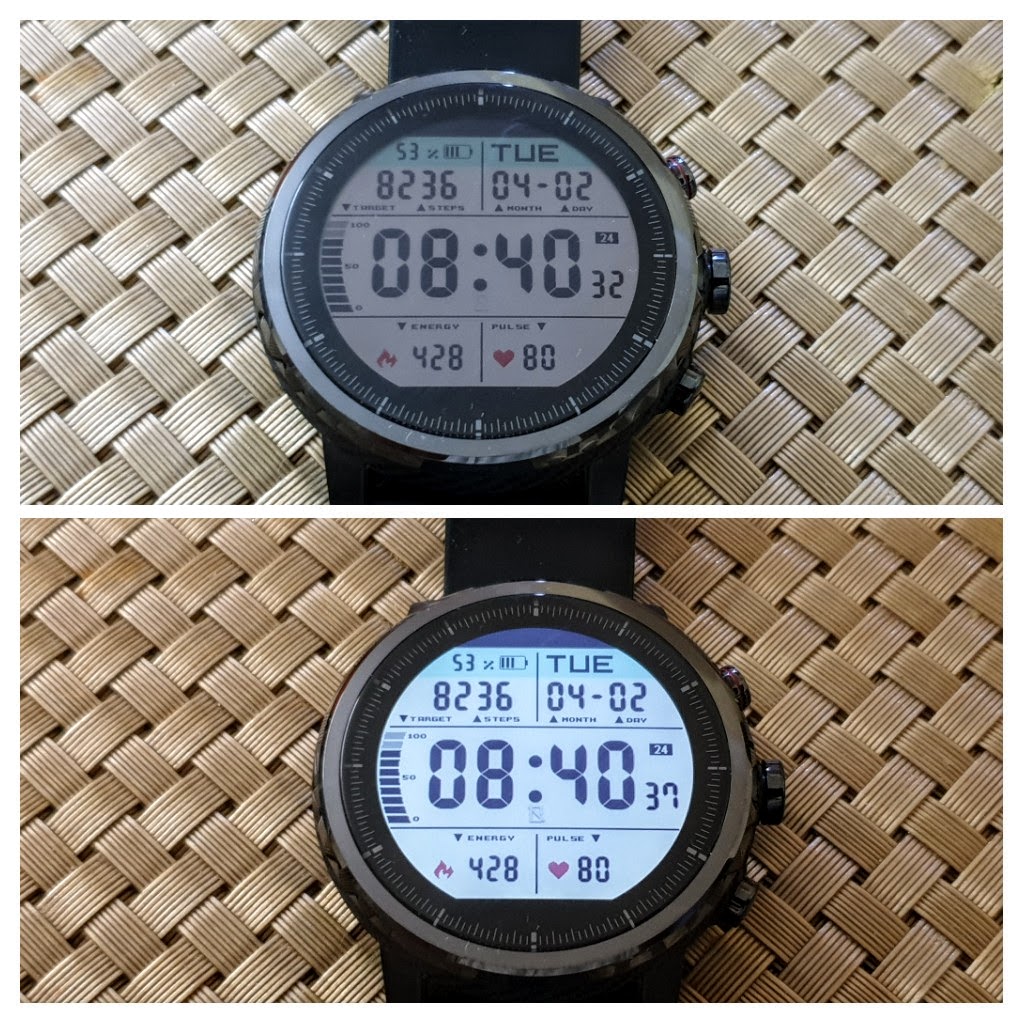 Amazfit Stratos Screen on and off